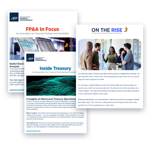 Subscribe to an AFP Newsletter