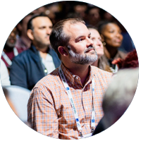 Finance and treasury professional learning at a Live AFP Event.